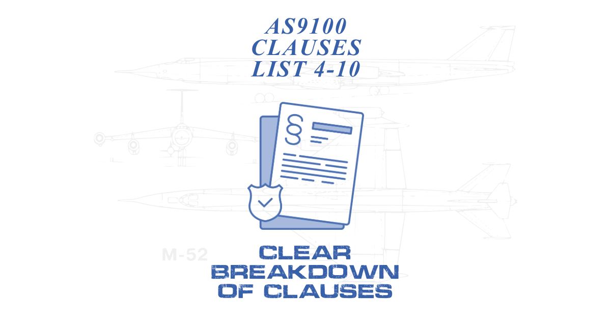 AS9100 clauses list header graphic
