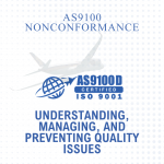 AS9100 nonconformance article covering quality issues, corrective action, and nonconforming output control.