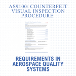 Counterfeit Visual Inspection Procedure Requirements in Aerospace Quality Systems