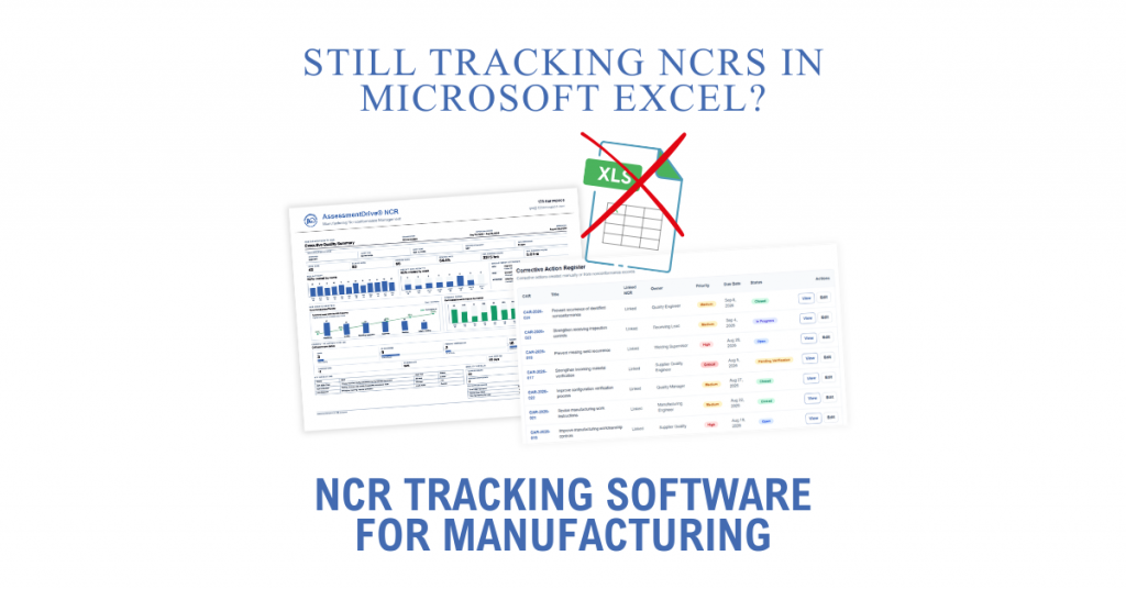 Still Tracking NCRs in Excel? NCR Tracking Software for Manufacturing
