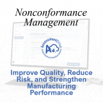 Nonconformance management process supporting manufacturing quality and corrective action workflows